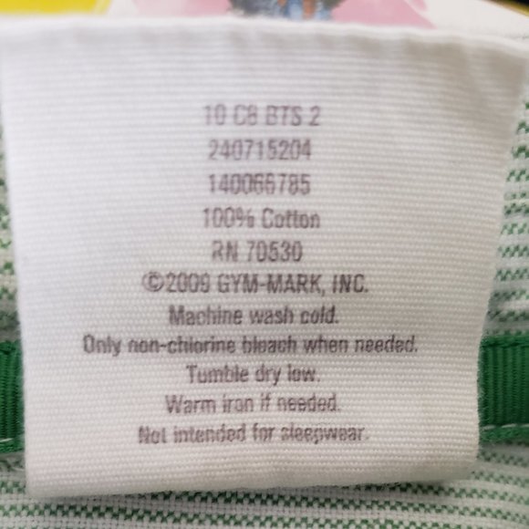 CRAZY 8 Girls Collared Green/White T-Shirt Dress Size:10 - Picture 7 of 7